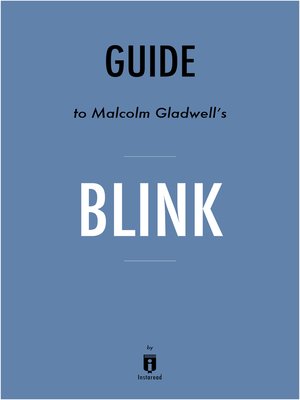 cover image of Guide to Malcolm Gladwell's Blink by Instaread
